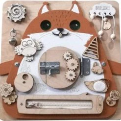 Magnificos - Montessori Speelgoed - Activiteiten Kubus - Activiteiten Tafel - Busy Board - Activiteitenbord - Eekhoorn -educational games Winkel 550x505 5