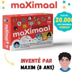 Maximal MaXimaal Tables De Multiplication | Jeu De Soci?t? | Les Tables De Multiplication Deviennent Un Jeu D?enfant | ? Partir De 6 Ans | Invent? Par Maxim (8 Ans)