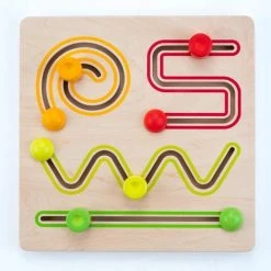 Engelhart Sliding Puzzle 30 X 30 Cm 4 Shapes Rubber Wood