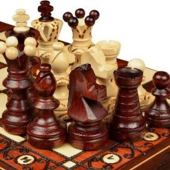 Chess The Game - Decoratief Schaakspel - GROOT Luxe Houten Schaakbord Met Decoratieve Schaakstukken - Bestseller!! -educational games Winkel 550x516 7