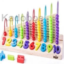 Woody - Houten Telraam Rekenen Met Extra Cijfers En Rekenfuncties In Hout