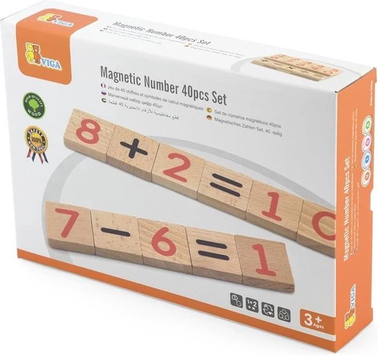 Vigatoys Viga Toys Magnetische Cijfers 40-delig 1 Vigatoys Viga Toys Magnetische Cijfers 40-delig