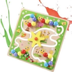 Merkloos Labyrint - Schuifpuzzel - Rups - Houten Bordspellen - Junior - Doolhof - Houten Speelgoed - Educatief Speelgoed - Kinderspel Vanaf 3 Jaar - Montessori - Baby & Peuter - Kleurrijk - Speelgoed - Uitdagend - Oog & Hand Coördinatie -educational games Winkel 550x520