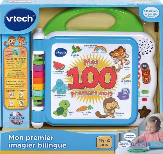 VTECH BABY - Mijn Eerste Tweetalige Prentenboek - Interactief Boek 3 VTECH BABY - Mijn Eerste Tweetalige Prentenboek - Interactief Boek - Afbeelding 3