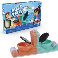 Hasbro Toilet Trouble Flushdown Kids Game Water Spray Bordspel Fine Motor Skill (dexterity)