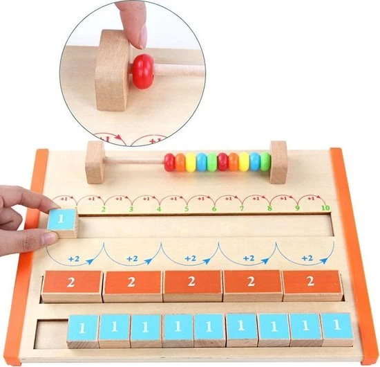 ZaciaToys Rekenspel - Rekenen - Getallenlijn - Montessori Speelgoed - Educatief Speelgoed 2 ZaciaToys Rekenspel - Rekenen - Getallenlijn - Montessori Speelgoed - Educatief Speelgoed - Afbeelding 2