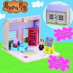 Peppa Pig Houten Schoolhuis Speelset 12 Peppa Pig Houten Schoolhuis Speelset -educational games Winkel 550x538 5