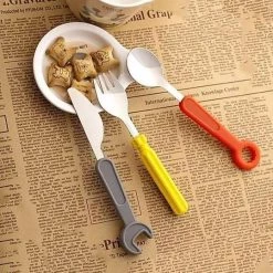 Wood, Tools & Deco Gereedschap Bestekset Voor Kinderen (vork, Mes, Lepel) -educational games Winkel 550x538 7