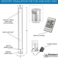 Playlearn Bellenbuis 120 Cm Met Visjes -Snoezellamp- Sensorische Ruimte-Relaxen- Ontspannen- Zintuiglijke Stimulatie- Decoratief- Klaslokaal -educational games Winkel 550x539 1