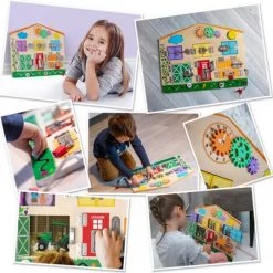 Max & Lea Max En Lea Educatieve Slotenbord Spel - Leerzaam - Speelgoed 3 Jaar - Educatief - Kinderspeelgoed -educational games Winkel 550x542