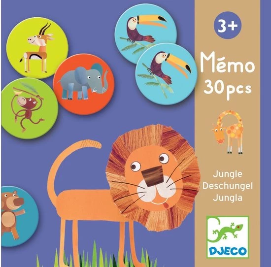 Djeco Spel Memo Jungle 3 Djeco Spel Memo Jungle - Afbeelding 3