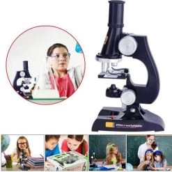 CRYTIVE Speelgoed Kindermicroscoop Voor Kinderen - Laboratorium Educatief Speelgoed Voor Uw Kind - Kinder Microscoop - 100x-450x -educational games Winkel 550x543