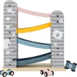 PolarB - Houten Autobaan - 4 Autootjes - Houten Speelgoed Vanaf 18+ Maanden -educational games Winkel 550x544 11