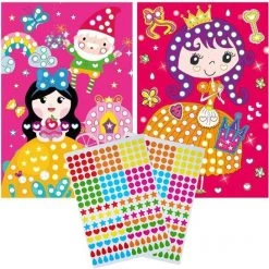 High Angel Sticker Kleurplaat - Educatieve Kleurplaat - Meisjes - Montessori Speelgoed - Mozaïek Kleurplaat - Kleuter/Peuter - Zintuigen Speelgoed - Geduld Training - Spelend Leren - Cadeau Peuter / Kleuter