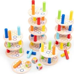New Classic Toys Houten Torenspel - Balanseer Spel -educational games Winkel 550x547 5