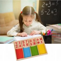 Ariko Rekendoos - Montessori - Leren Rekenen - Rekenspelletje - Educatief - Tellen En Rekenen - Hout - Duurzaam -educational games Winkel 550x547 8