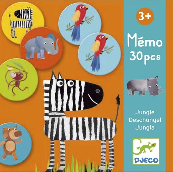 Djeco Spel Memo Jungle 5 Djeco Spel Memo Jungle - Afbeelding 5