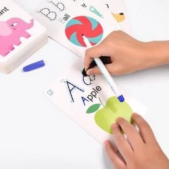 MiDeer Ik Leer Schrijven Woorden & Rekenen (2 Separate Sets) - Engelse Woorden Leren - Herbruikbare Pennen En Kaarten - 2 Verschillende Sets Pennen En Kaarten - Flash Card Voor Vroeg Onderwijs: Ik Leer Engelse Woordjes & Ik Leer Rekenen -educational games Winkel 550x550 125