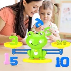 JAXY Educatief Speelgoed - Frog Balance - Monkey Balance - Educatief Speelgoed Voor Kinderen Vanaf 3 Jaar - Speelgoed Voor Jongens En Meisjes - Interactief Speelgoed - Leer Wiskunde En Rekenen - Leren Rekenen - Leren Tellen - 64 Stuks -educational games Winkel 550x550 261