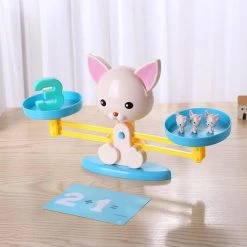 Ariko Montessori Reken Balans Spel Kitten - Kat - Poes - Leren Rekenen - Interactief Speelgoed - Telraam - Reken Weegschaal - Educatief -educational games Winkel 550x550 274