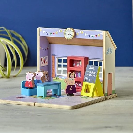 Peppa Pig Houten Schoolhuis Speelset 1 Peppa Pig Houten Schoolhuis Speelset