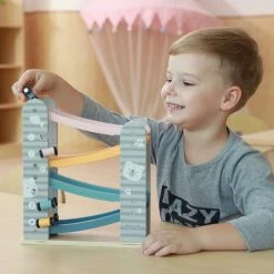 PolarB - Houten Autobaan - 4 Autootjes - Houten Speelgoed Vanaf 18+ Maanden -educational games Winkel 550x550 285