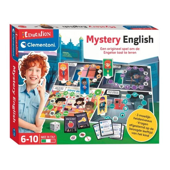Clementoni Klassieke Educatieve Spellen - Mystery English, Educatief Spel, 5-10 Jaar - 56047 1 Clementoni Klassieke Educatieve Spellen - Mystery English, Educatief Spel, 5-10 Jaar - 56047