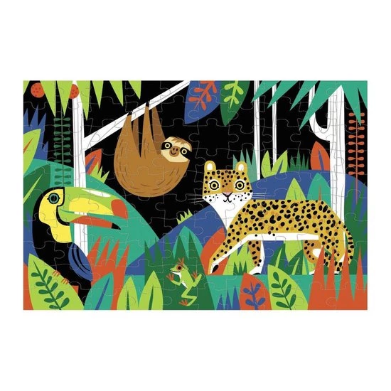 Jungle Puzzel Glow In The Dark - Mudpuppy 2 Jungle Puzzel Glow In The Dark - Mudpuppy - Afbeelding 2
