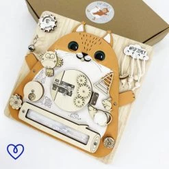 Magnificos - Montessori Speelgoed - Activiteiten Kubus - Activiteiten Tafel - Busy Board - Activiteitenbord - Eekhoorn -educational games Winkel 550x550 335