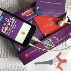 QUIBOBA Frans Taalspel (spel #2) - Spelenderwijs De Basiskennis Van De Franse Taal Leren Inclusief Woordkaarten En Podcast -educational games Winkel 550x550 356