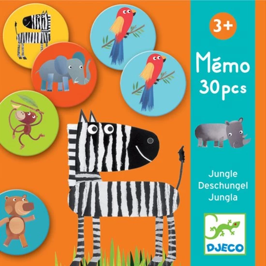 Djeco Spel Memo Jungle 1 Djeco Spel Memo Jungle