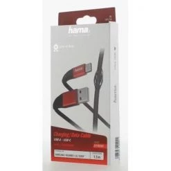 Hama Oplaad-/gegevenskabel Extreme USB-A - USB-C 1,5 M Zwart/rood -educational games Winkel 550x550 389
