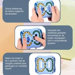 JUST23 Magic Bean Board - IQ Ball Brain Game - Speed Cube - Rood -educational games Winkel 550x550 410