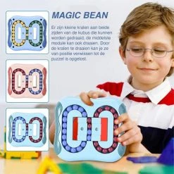 JUST23 Magic Bean Board - IQ Ball Brain Game - Speed Cube - Rood -educational games Winkel 550x550 412
