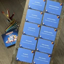 QUIBOBA Spaans Taalspel (spel #1) - Leer De Basiskennis Spaans Met Woordkaarten En Podcast -educational games Winkel 550x550 445