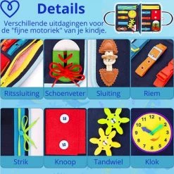 Magnificos - Montessori Speelgoed - Activiteitenbord - Busy Board - Activity Board - Motoriek - Map - Planeten -educational games Winkel 550x550 47
