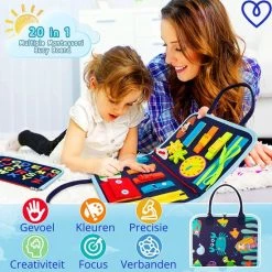 Magnificos - Montessori Speelgoed - Activiteitenbord - Busy Board - Activity Board - Motoriek - Map - Planeten -educational games Winkel 550x550 50