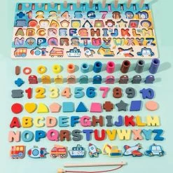 ProBits ? - 3D Voorschoolse Kinderen Educatief Speelgoed Houten Montessori Puzzel Rekenkundige Magnetische Vissen Digitale Vorm Bijpassende Bouwsteen Speelgoed -educational games Winkel 550x550 51