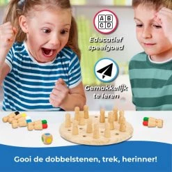Toyfel Magnus ? Houten Memory Schaakspel Met Tas 18 Cm ? Memory Chess Montessori Educatief Speelgoed Voor Kinderen Spel Voor Logica & Co?rdinatie -educational games Winkel 550x550 58