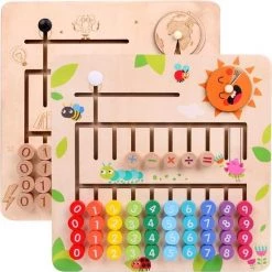 ZaciaToys Houten Rekenspel - Montessori Speelgoed - Educatief Speelgoed