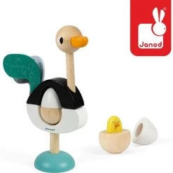 Janod Zigolos - Stapeltoren Struisvogel -educational games Winkel 550x554 9