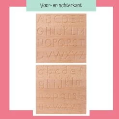 Merkloos Leren Schrijven - Houten Schrijfplank - Letters - Letterplank - Educatief Speelgoed - Montessori - Blijderij -educational games Winkel 550x556 1