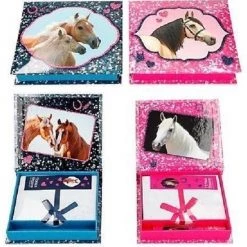 Depesche Paarden Notitiebox Met Potlood - 1 Exemplaar - Roze Of Blauw - Must Have Voor Paardenliefhebbers -educational games Winkel 550x556 3