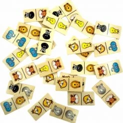 Isa's Friends Dieren Domino Hout 28 Stuks - Domino Spel - Familiespel - Educatief Houten Speelgoed -educational games Winkel 550x557 2
