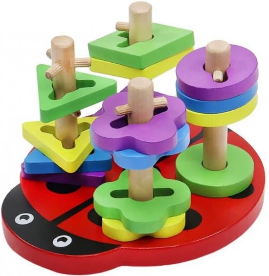 Iso Trade Educatief Houten Puzzel Lieveheerbeestje Voor Peuter En Kleuter Voor Het Stimuleren Van De Verbeelding En Plezier. Sinterklaas Schoencadeau. 4 Iso Trade Educatief Houten Puzzel Lieveheerbeestje Voor Peuter En Kleuter Voor Het Stimuleren Van De Verbeelding En Plezier. Sinterklaas Schoencadeau. - Afbeelding 4