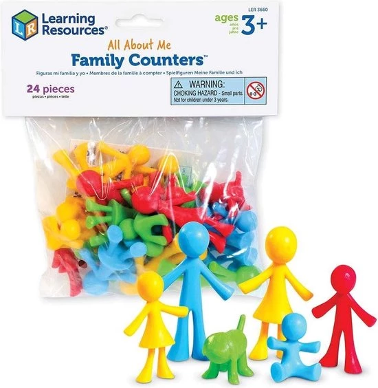 Sorteerspel Family Counters 24 Stuks - Learning Resources 1 Sorteerspel Family Counters 24 Stuks - Learning Resources