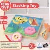 Playtive Stapelspel/ Kleurrijk Leerspel/ 100% Wood/ Hout/ FSC Mix/ 13 Delig/ Bevordert Co?rdinatie Tussen Handen En Ogen/ Motoriek En Handigheid/ Vanaf 2 Jaar