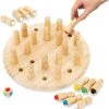Toyfel Magnus – Houten Memory Schaakspel Met Tas 30 Cm – Memory Chess Montessori Educatief Speelgoed Voor Kinderen Spel Voor Logica & Coördinatie