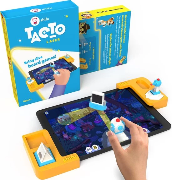 Tacto Laser By PlayShifu (met App) - Interactief Bordspel - STEM-speelgoed Voor Kinderen Van 5 Tot 10 Jaar (tablet Niet Inbegrepen) 1 Tacto Laser By PlayShifu (met App) - Interactief Bordspel - STEM-speelgoed Voor Kinderen Van 5 Tot 10 Jaar (tablet Niet Inbegrepen)