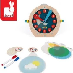 Janod Essential - Klok Kijken -educational games Winkel 550x587